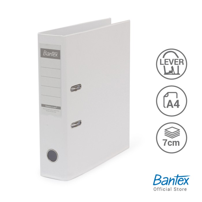 BANTEX A4 PVC LAF 75MM FIXED MECH WHITE(145007) Bantex M Sdn Bhd