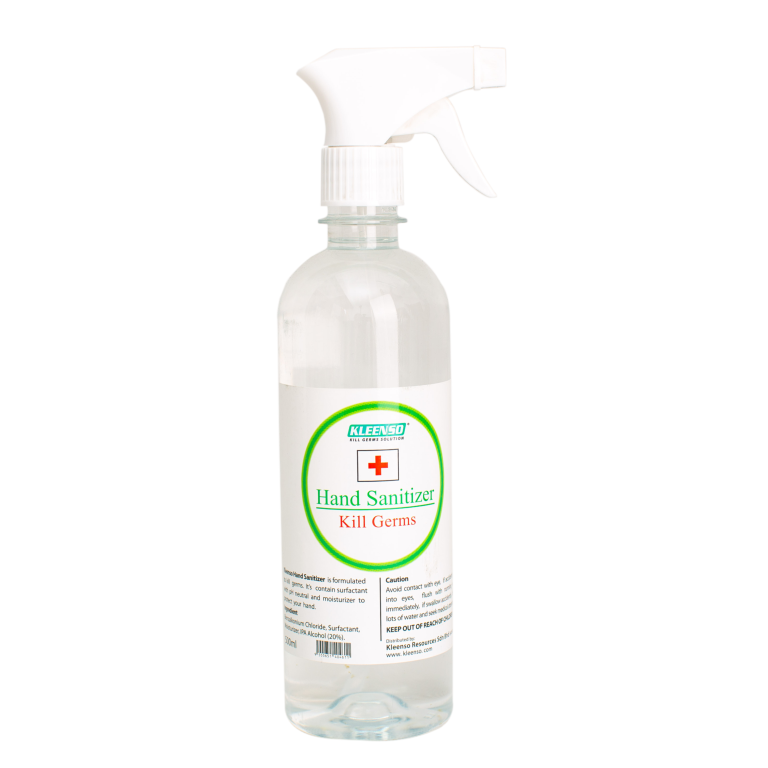 KLEENSO 20 ALCOHOL HAND SANITIZER SPRAY 500ML(3066021) Bantex M Sdn Bhd
