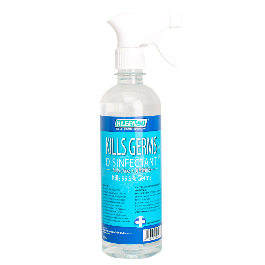 KLEENSO KILL GERMS DISINFECTANT SPRAY 500ML(3066023) Bantex M Sdn Bhd
